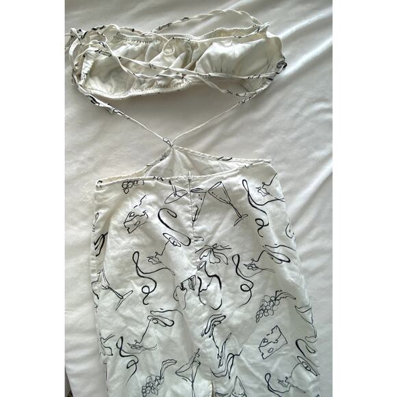 Peppermayo Womens Cutout Strappy Linen Maxi Dress Size 4 - Picture 7 of 7